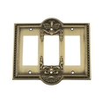 thumbnail image 1 of Nostalgic Warehouse 719715 Meadows Switch Plate with Triple Rocker, Antique Brass, 1 of 3