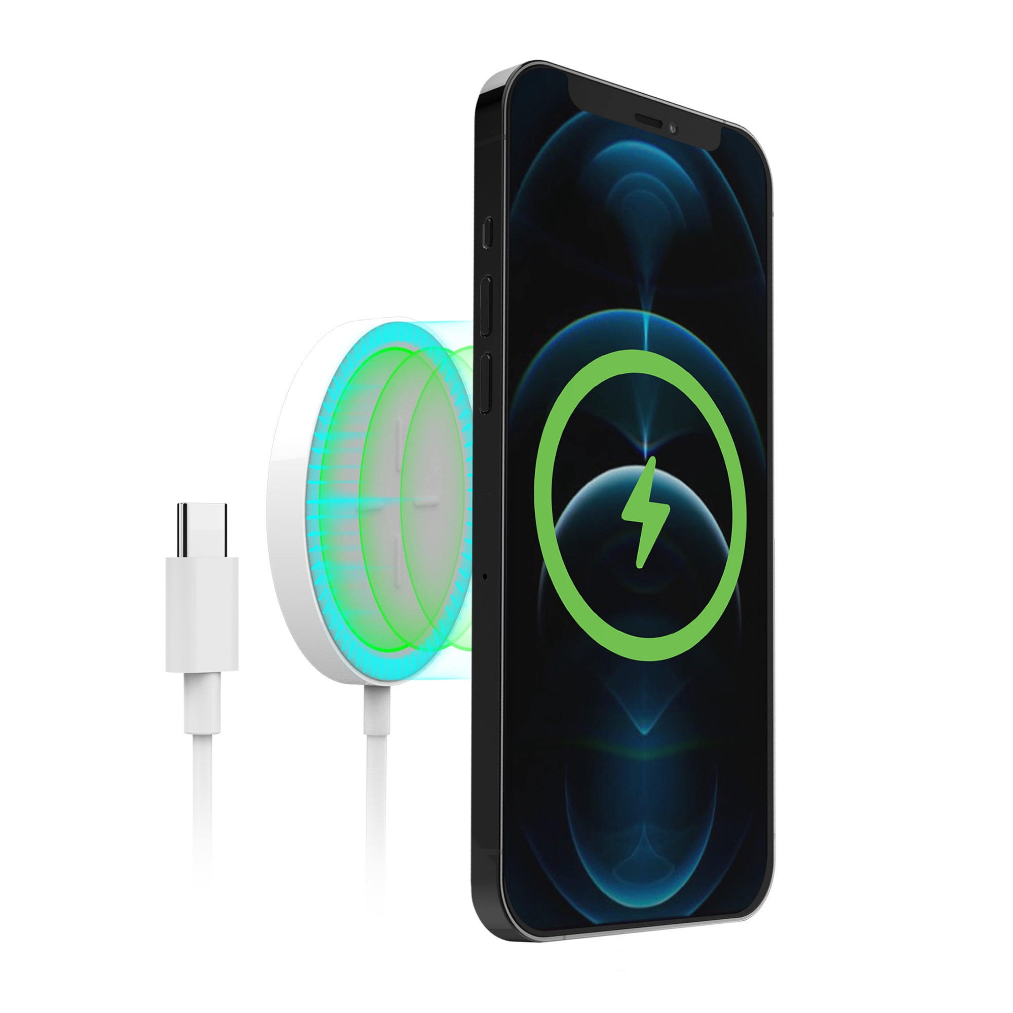 HyperGear MagSafe Wireless Magnetic Charger - black