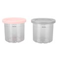 thumbnail image 2 of Ice Cream Container, 2 Pack 600ml Freezer Dessert Containers, Reusable Ice Cream Storage Cups with Lids, Compatible with NC299AMZ NC300s Series Ice Cream Makers, Dishwasher Safe, 2 of 8