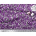 thumbnail image 3 of Soimoi Polyester Crepe Fabric Leaves & Floral Block Print Fabric by Yard 52 Inch Wide, 3 of 3