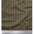 thumbnail image 1 of Soimoi Silk Fabric Ogee Small Fabric Prints by Yard 42 Inch Wide, 1 of 3