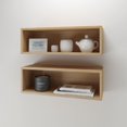 thumbnail image 3 of Nexera Trilogy Wall Shelves, Natural Maple (set of 2), 3 of 3