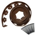 thumbnail image 1 of 16.4Ft Line Border Flexible Plastic Lawn Edging With 15Pcs Ground Anchors, 1 of 16