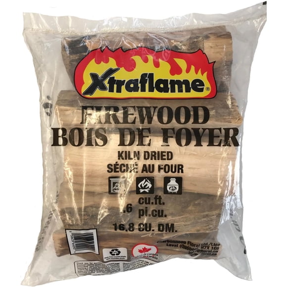 Bois de chauffage Xtraflame, séché au four, volume de 0,75 pied cube