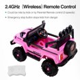 thumbnail image 4 of Camion Jeep Électrique 12V pour Enfants Street King avec Roues et Suspension Rose, 4 of 4