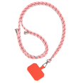 thumbnail image 2 of XZNGL Neck Mobile Phone Lanyard Universal Phone Lanyard Patch Nylon Patch Phone Lanyard Adjust Straps Net Red Fashion Mobile Phone Lanyard Hanging Neck Safe and Lost Fixed Card, 2 of 5