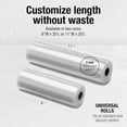 thumbnail image 4 of Cuisinart Universal Vacuum Food Saver Sealer Bags 2-Pack 8" x 20ft. Rolls BPA Free, Microwave & Freezer Safe , White (VSB-82C), 4 of 7
