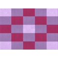 thumbnail image 1 of Ahgly Tapis Rectangulaire Lavable en Machine Intérieur Transitionnel Moyen Violet Rouge Rose, 5 Pieds x 8 Pieds, 1 of 7