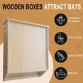 thumbnail image 2 of DPTALR Bat-Houses For Outdoors Large Bat-House Kit For Outdoors Shelter Box Roosting Two Chamber Wood Pre-Finished Easy To Install, 2 of 9