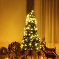 thumbnail image 4 of Gymax 5ft Snow Flocked Pencil Christmas Tree Classic Realistic PVC Needles w/ Pine Cones, 4 of 10