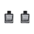 thumbnail image 4 of kurtrusly 1/2/3/5 Empty Square Glass Diffuser For Fragrance - Thickened Bottom Anti-Slide With Excellent 200mL Smoke Grey 2PCS, 4 of 6