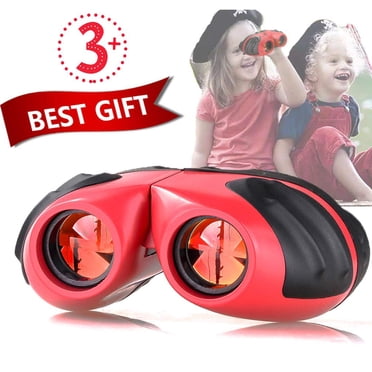 Jumelles pour Enfants - Meilleur Cadeau Jouet pour Garçons et Filles de 3 à 10 Ans, Petit Télescope Compact Antichoc pour Observer les Oiseaux en Plein Air, Camping et Chasse, Matériau de Haute Qualité