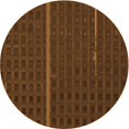thumbnail image 1 of Ahgly Tapis Rond Lavable en Machine Intérieur Transitionnel Acajou Brun, 4 Pieds Rond, 1 of 7