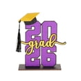 thumbnail image 2 of 2026 Graduation Season Wooden Tabletop Holiday Decorative Ornament Graduation Season Gift, 2 of 7