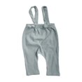 thumbnail image 1 of Baby Overalls Vertical Pattern Decoration Cotton Pants, 1 of 4
