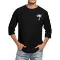 thumbnail image 1 of Birdeem Chemises pour Hommes Hommes Imprimé Col Rond Décontracté Mode Manches Courtes Blouses Col Rond Chemises, 1 of 9