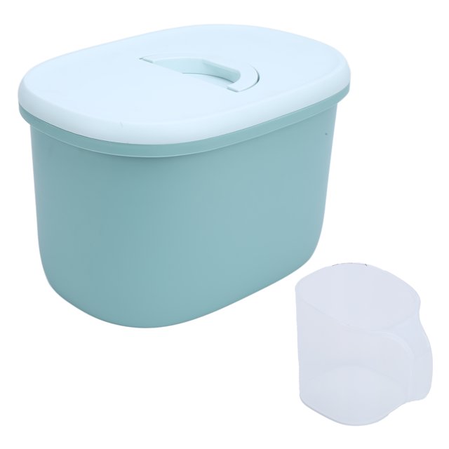 Récipient de Stockage Scellé pour Aliments pour Animaux avec Tasse à Mesurer Intégrée dans le Couvercle de la Poignée