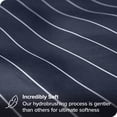 thumbnail image 2 of Bare Home Ultra-Soft Sheet Set - Premium 1800 Collection - Deep Pockets - 4-Pieces - Queen, Pinstripe - Midnight/White, 2 of 8