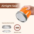 thumbnail image 3 of Wide Mouth Mason Jars with Lids 8 oz 6Pcs, Half Pint Small Mason Containers, Canning Jars for Jam, Jelly, Meal Prep, Overnight Oats, Yogurt Parfait, Shower Wedding Favors, DIY Candles Decor, 3 of 8