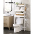 thumbnail image 2 of SONGMICS Over-The-Toilet Storage Bathroom Organizer Toilet Rack with Adjustable Shelf, White UBTS01WT, 2 of 6