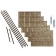 thumbnail image 1 of Fasade Traditional Style 10 Decorative Vinyl Backsplash Kit Copper Fantasy 15 sq ft, 1 of 6