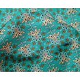 thumbnail image 4 of oneOone Silk Tabby Fabric Leaves & Floral Block Printed Craft Fabric BTY 42 Inch Wide, 4 of 4
