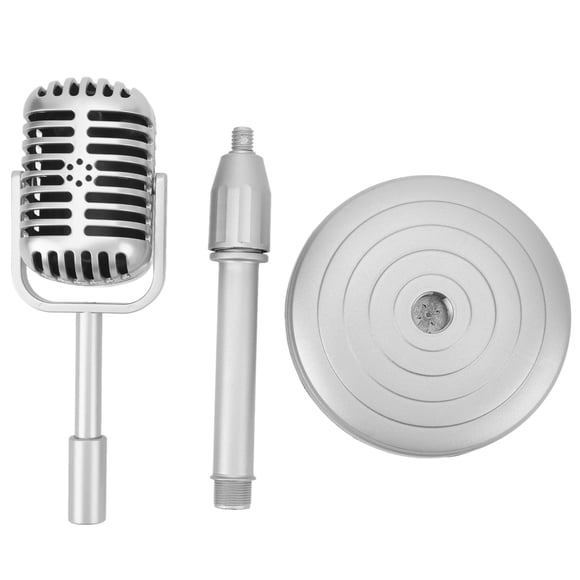 Retro Lightweight Vintage Microphone Model for Shooting Cosplay Scenes