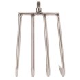 thumbnail image 2 of Hand Rake, Stainless Steel  4 Teeth  Strong Small Weed Hook  For Fishing L, 2 of 8