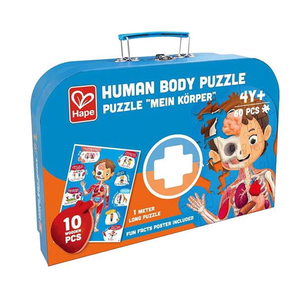 Hape : Floor Puzzle 61 pcs / Human body