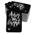 thumbnail image 1 of Inkdotpot Silver Foil Paper Hang Tags Merry And Bright Christmas Favor Tags 100 Pieces, 1 of 6