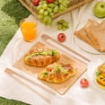 thumbnail image 4 of DEBGFS 2 Pieces Magnetic Bamboo Toaster 8.7 Inch Wooden Kitchen Toast for   Natural Bamboo Kitchen Utensils, 4 of 5