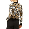 thumbnail image 3 of INSPIRE CHIC Women's Bomber Jacket Slim Fit Lightweight Zip Up Jacket Black S, 3 of 8