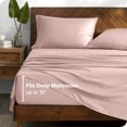 thumbnail image 3 of Bare Home TENCEL™ Sheet Set - Lyocell derived from Eucalyptus - Queen, Blush, 3 of 7