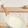 thumbnail image 4 of WMQPNNS New Trending Nonstick Frying Pan Skillets White Ceramic Coating Omelette Pans Cookware Pan of Intentionally Ptfe & Pfas (9.5+11+12.5 Inch) Todays Deals Clearance Sale, 4 of 9
