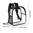 thumbnail image 4 of IROINID Sac à Dos de Voyage pour Femmes, Sac à Dos pour Ordinateur Portable, Sac d'École, Fournitures de Rentrée, Sac à Dos Transparent avec Fonction de Sac à Dos Visible pour Étudiant, Sac à Dos d'Extérieur, Sac de Rangement en PVC Multiple, 4 of 8