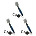 thumbnail image 1 of Redempat Stainless Steel Golf Club Brush Portable Solid Color Shoe Brushes Blue with Lid 3Set, 1 of 6