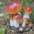 thumbnail image 4 of DOLITY Figurine Mini Champignon Maison Jardin Féerique Terrarium Déco Jaune Rouge B, 4 of 9