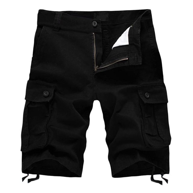 Leutsin Men's Plus Size Cargo Shorts Multi-Pockets Relaxed Summer Beach Shorts Pants