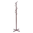 thumbnail image 4 of CHOK Wooden Coat Rack Free Standing Tree Clothes Hanger Hallway Entryway Coat Rack with 8 Hooks for Suits  Hats  Scarves  Handbags  Umbrella, 4 of 9