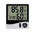 thumbnail image 2 of TIMIFIS Digital Alarm Clock With LCD Display Thermometers Hygrometer Digital Temperature Humidity Monitor Snooze Alarm With Smart Clock Calendar -, 2 of 6