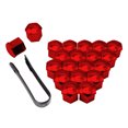 thumbnail image 2 of Xingzhi 20PCS/Set Car Wheel Nut Cap Exterior Decoration Replacement Auto Hub Screw Cover 17-21mm Anti-rust Automobile Nuts Rims Plating Red 21mm, 2 of 8