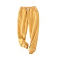 thumbnail image 1 of kurtrusly Pantalon d'Hiver Chaud et Rester à la Mode pour Femmes Conçu pour le Confort Jaune L 1Set, 1 of 6