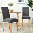 thumbnail image 4 of yeacher Stretchable Fleece Dining Chair Covers - Durable, All-Season Protection for Home, Office, and Restaurants - Mustard Yellow, 4 of 6