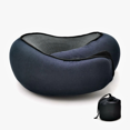 thumbnail image 1 of "Portable Memory Foam Travel Neck Pillow - Removable Washable Cover, Ultra-Soft Support for Airplane & Office Naps", 1 of 6