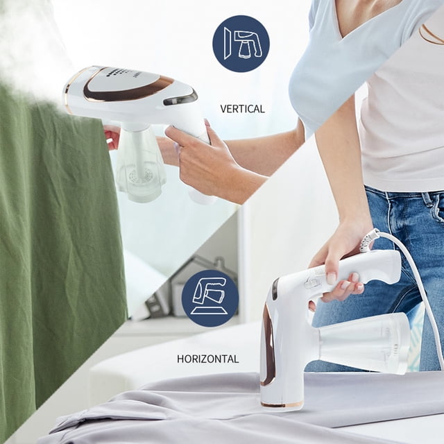 RKSTN Garment Steamer Handheld Garment Folding Garment, Foldable, Garment Ironing & Flat Ironing Combination, Portable Travel, Home, Dorm, 1600W High Power