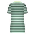 thumbnail image 3 of Birdeem Mode Blouses Imprimées Rayées pour Femmes T-Shirt à Boutons Manches Courtes Col Rond, 3 of 9