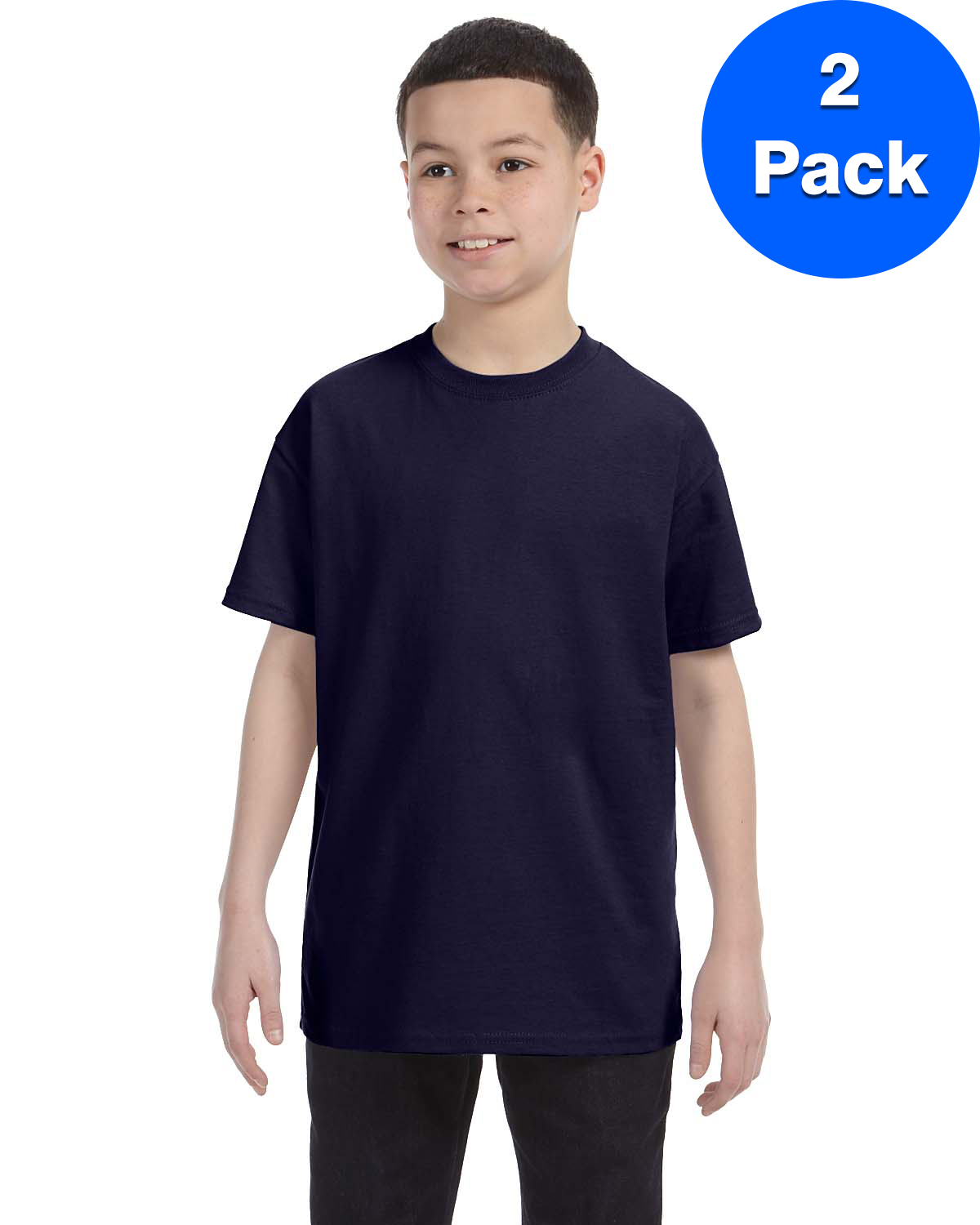 Hanes T-Shirt Jeunesse Authentic-T - 54500 (Lot de 2)