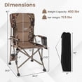 thumbnail image 3 of Gymax Chaise de Camping Pliante Chaise de Pelouse Portable avec Porte-Gobelet, 3 of 10