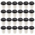 thumbnail image 2 of 50 Pcs Gobelets à Café Jetables Isolation pour Emporter Gobelet en Papier à Double Couche avec Couvercle (8oz 280ml), 2 of 7