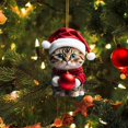 thumbnail image 1 of Christmas Decorations for the Home,Christmas Decorations for Tree Christmas Kitty Car Pendant Backpack Pendant Christmas Home Decoration Outside Christmas Decorations, 1 of 2